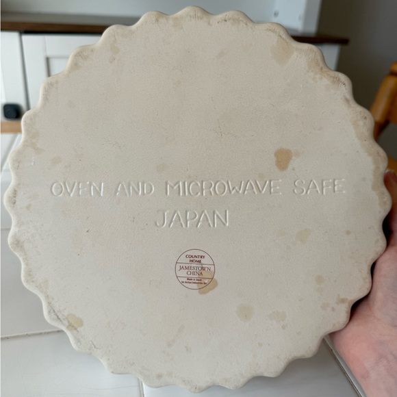 Vintage Jamestown China Country Home 10" Pie Scalloped Farmhouse Plate EUC - Picture 4 of 8